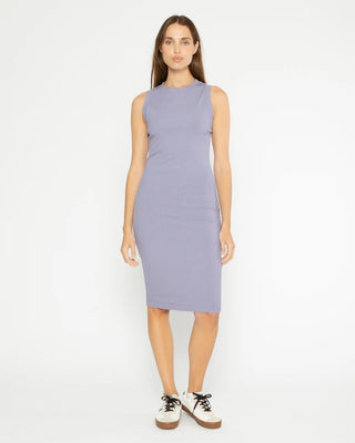 Rib Tank Midi Dress - Lavendar
