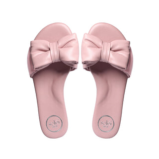 Rafie Bow Slide- Blush