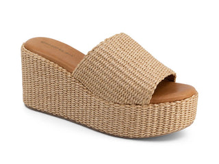 Jam Wedge - Natural Raffia