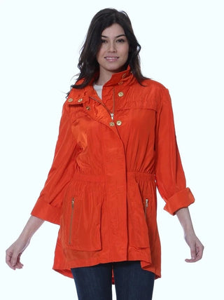 Tess Anorak Jacket - Hermes Orange