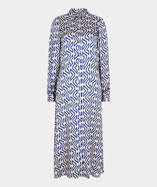 Esqualo Dress long Utopia Graphic Print