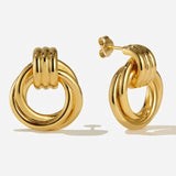 James Statement Earrings - Gold