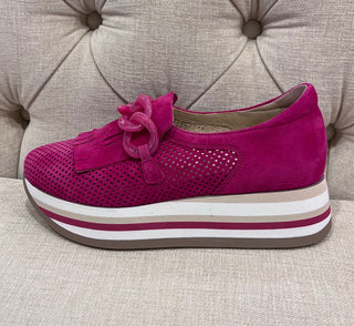 Caddie Sneaker- Fuchsia