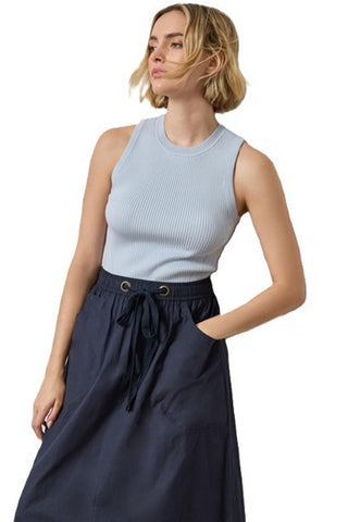 Short Perfect Tank Sweater - Tide