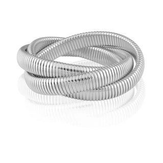 Infinity Multi Layered Bracelet - Silver - 6.5"