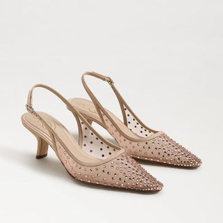 Bianka Mesh/Suede Slingback - Beechwood Beige