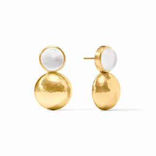 Solara Midi Earrings- Iridescent Clear Crystal