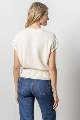 Wedge Pullover - Cream
