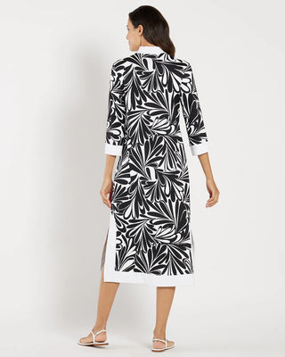 Katie Dress- Decorative Fan Black