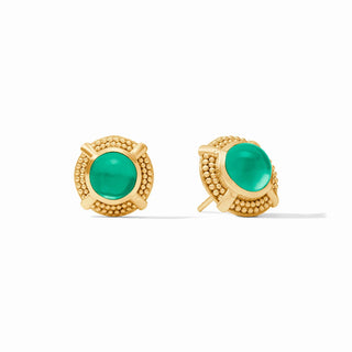 Cabochon Stud - Green