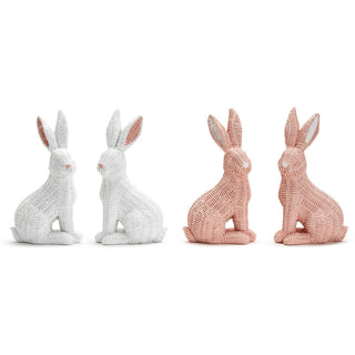 Pink Basketweave Bunny