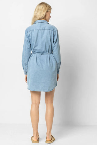 Denim Shirt Dress - Light Wash