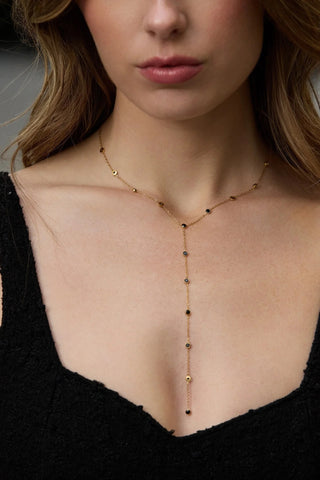 Gold Dust Lariat - Black