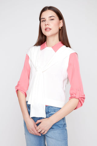 Creme Tank Top- R6989