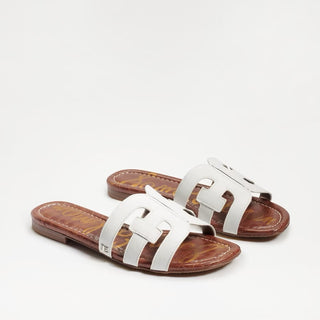 Bay Sandal - Saddle Leather - White