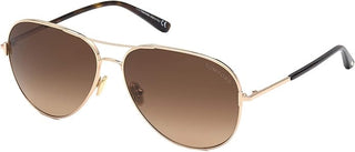Tom Ford Clark Sunglasses- Rose Gold