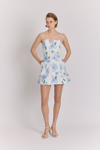 Coraza dress- Peonia Blue