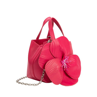 Monroe Fuchsia Vegan Leather Handbag