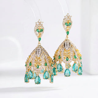 Tassel Earrings Green