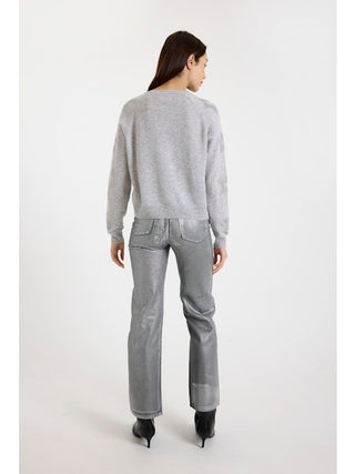 Star Dust Sleeve Crew - Super Grey