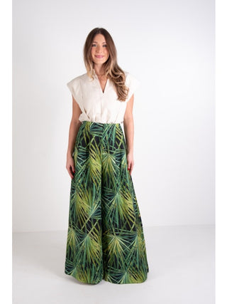 Paisley Pant - Bellamy Palm Linen
