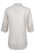 Teigan Shirt - Natural Stripe/White