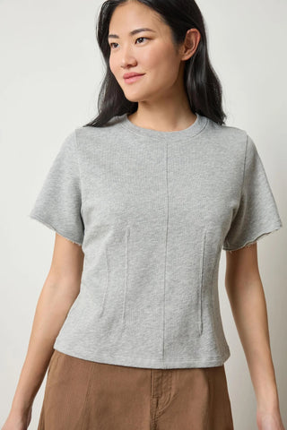 Darted Elbow Sleeve - Heather Grey