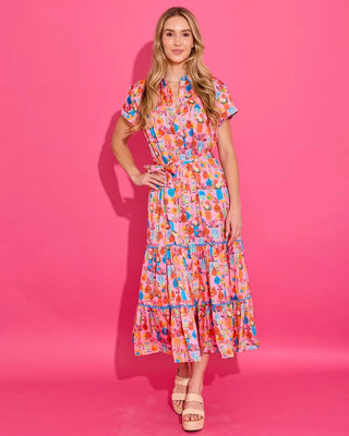 Rachel Dress - Pink Chantilly