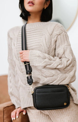 Willow Convertible Crossbody- Black
