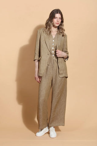 Linen Jacket- Ecru