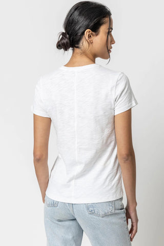 Short Sleeve Crew- White