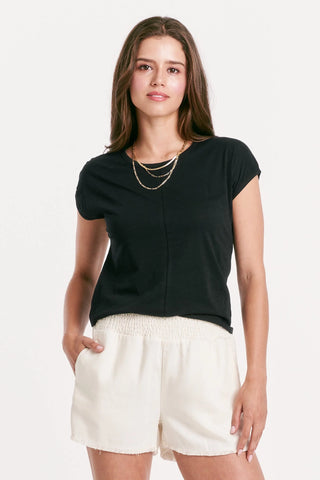Lacey Dolman. Sleeve Top - Black