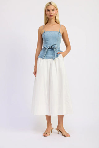Harlow Denim Midi Dress