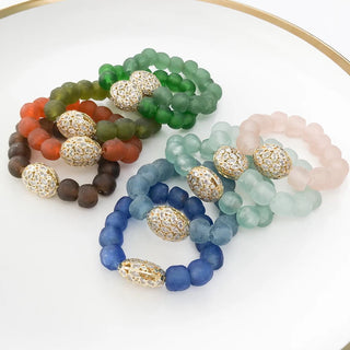 The Princess Glass- Luxe Glass Faberge Bracelet