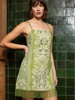 Parker Dress- Green Lace