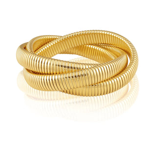 Infinity Multi Layered Bracelet - Gold - 6.5"