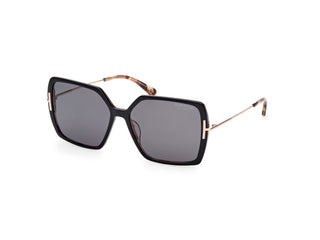 Tom Ford Joanna Sunglasses Polarized- Shiny Black and Havana