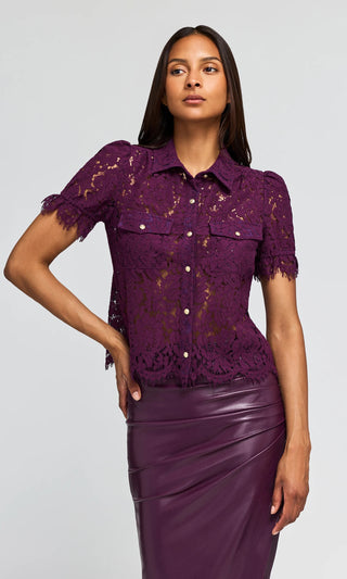 Mikaelle Shirt - Plum