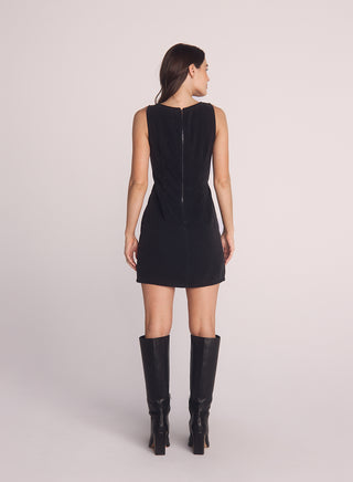 Fitted Mini Dress - Dark Graphite Wash