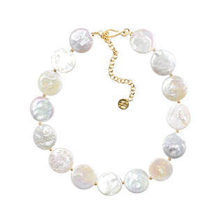 Beach Babe Choker - Gold & Pearl