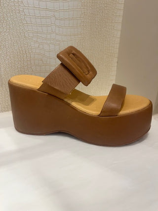 Kaira Sandal - Camel Leather