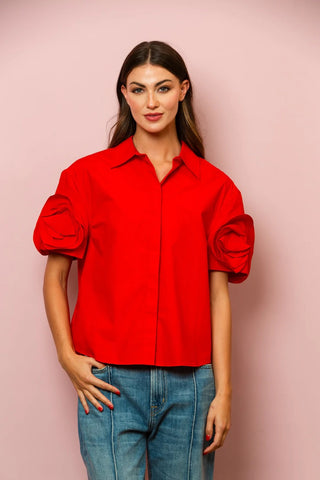 Button Down Shirt - Red
