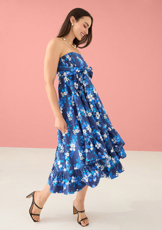 Dalia Skirt Dress - Navy Augusta