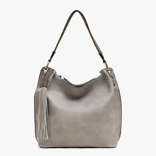 Amber Hobo Bag - Grey