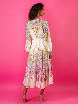 Floral Print Silk Dress