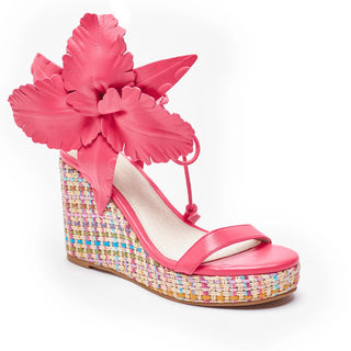 Lily Multi Flower Wedge - Pink