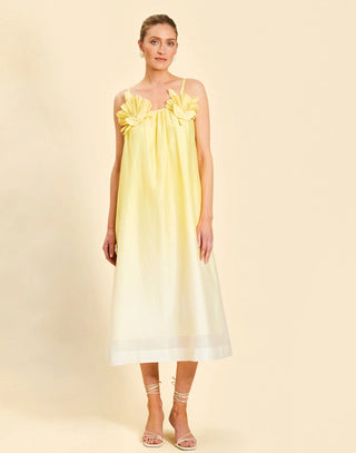 Solenn Midi Dress- Vanilla Sunrise