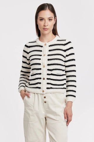 Trixie Sweater - Cream and Black