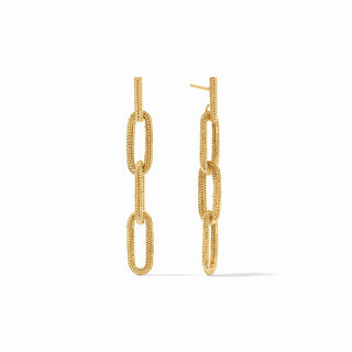 Cheval Paperclip Link Earring - Gold