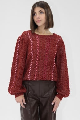 Harper Sweater - Red Rose